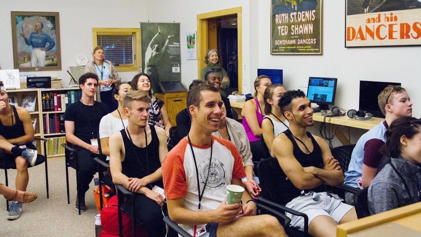 The School at Jacob's Pillow in the Norton Owen Reading Room; photo Morah Geist