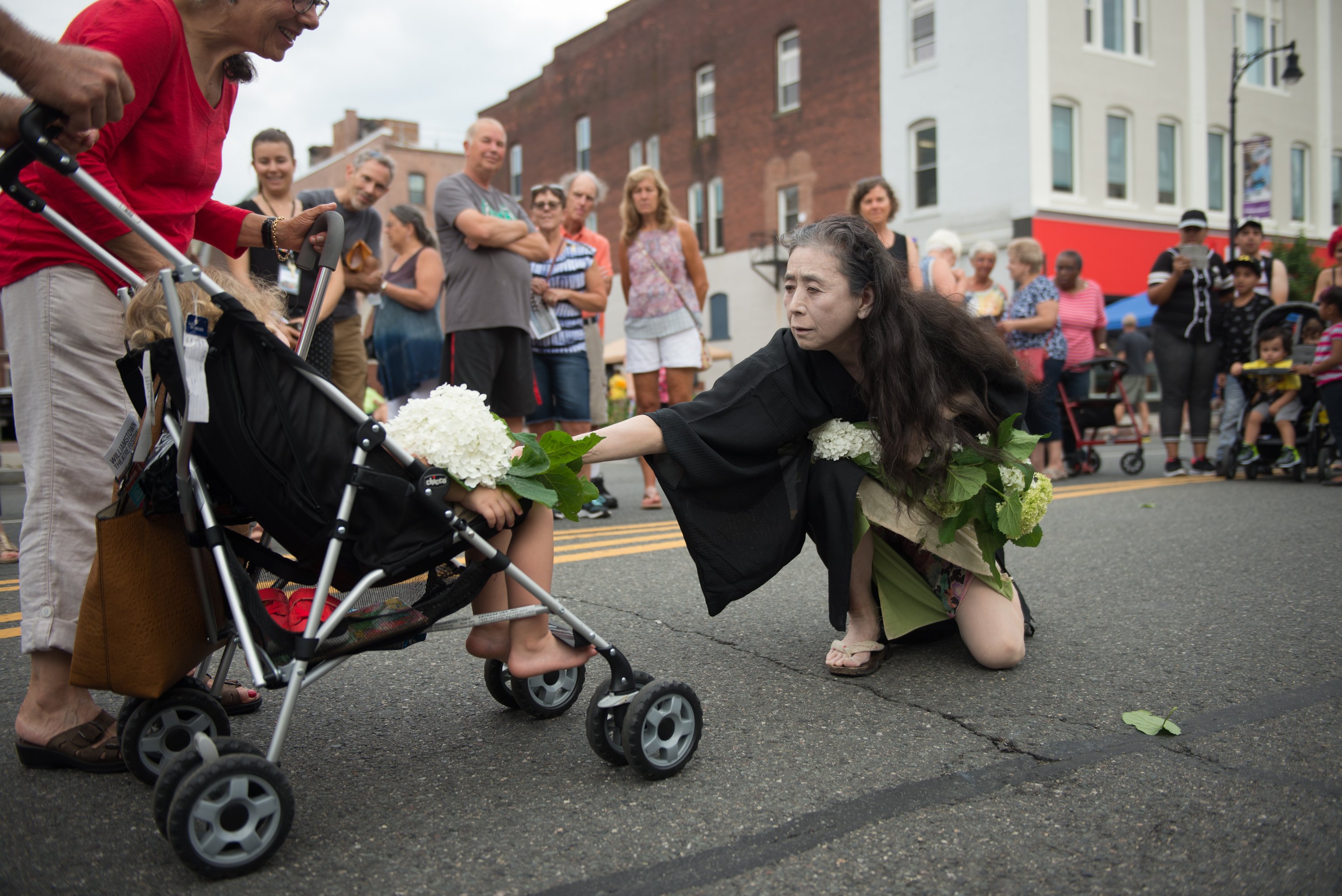 Eiko Otake's A Body in Pittsfield; photo Brooke Trisolini