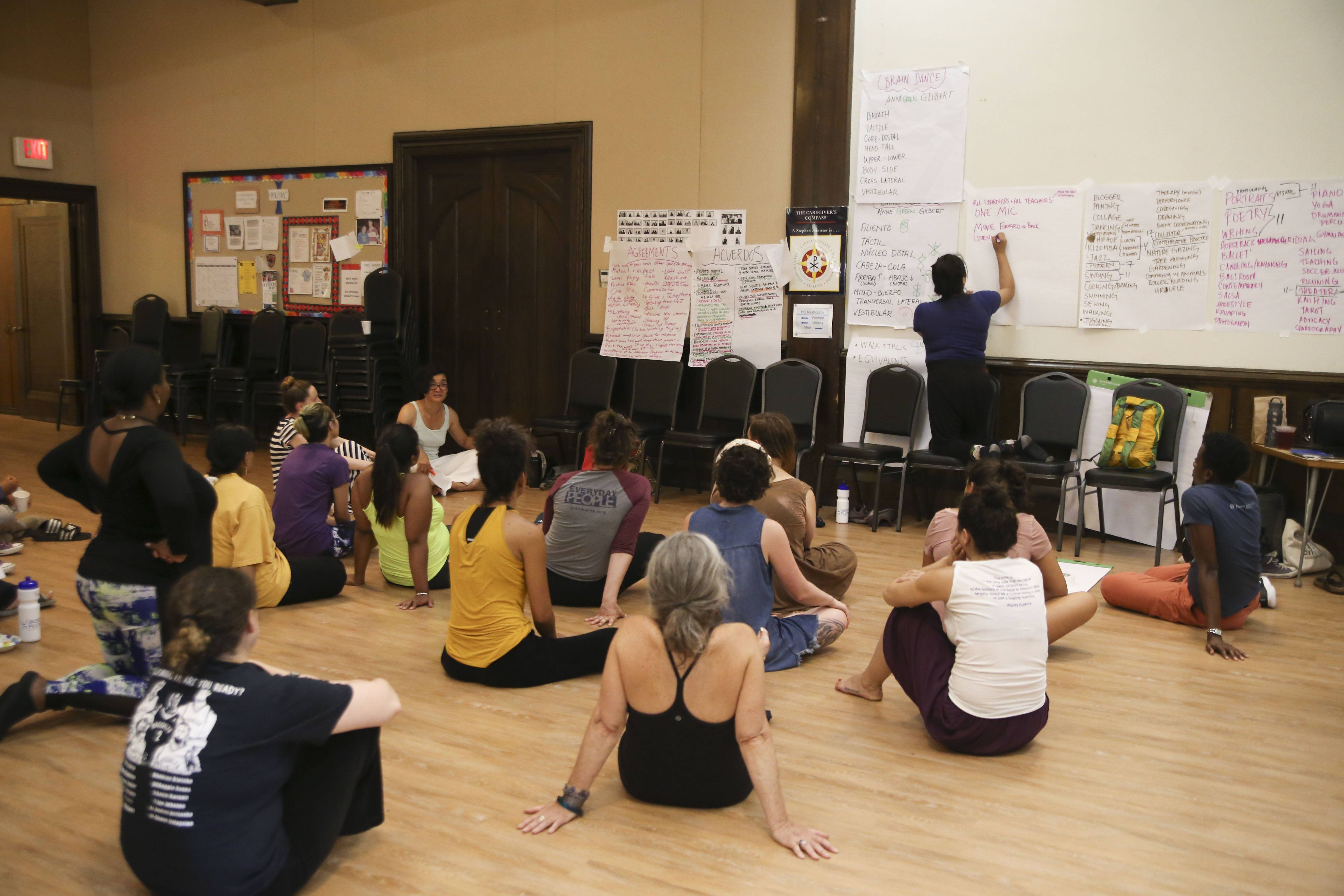 Pittsfield Moves! Residents discuss community assets & community movement; photo Noor Eemaan