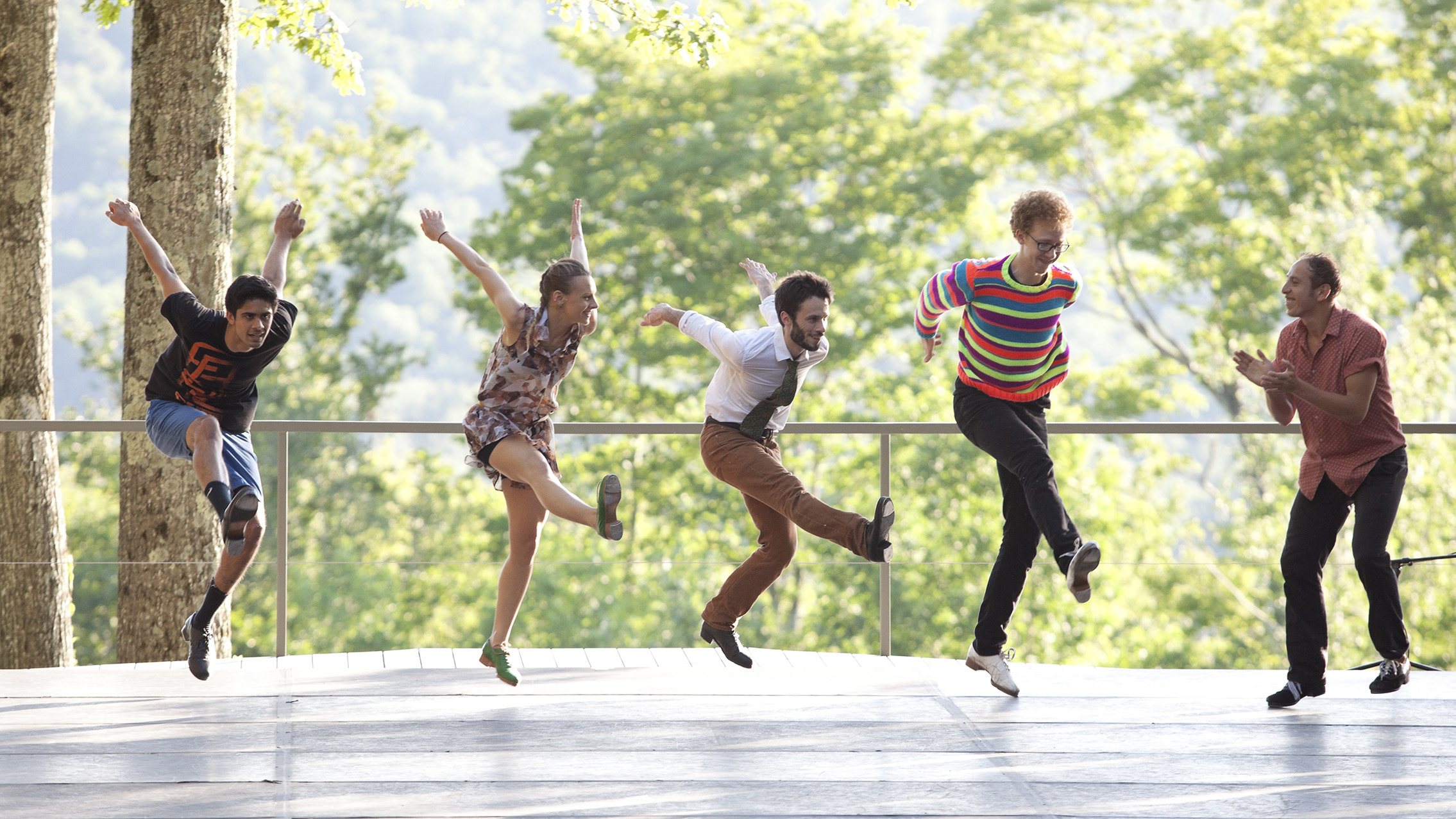 Tap Program of The School at Jacob's Pillow on Inside/Out; photo Jamie Kraus