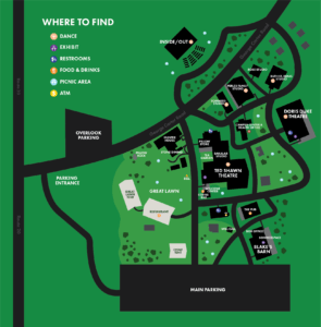 Map of Jacob's Pillow Grounds