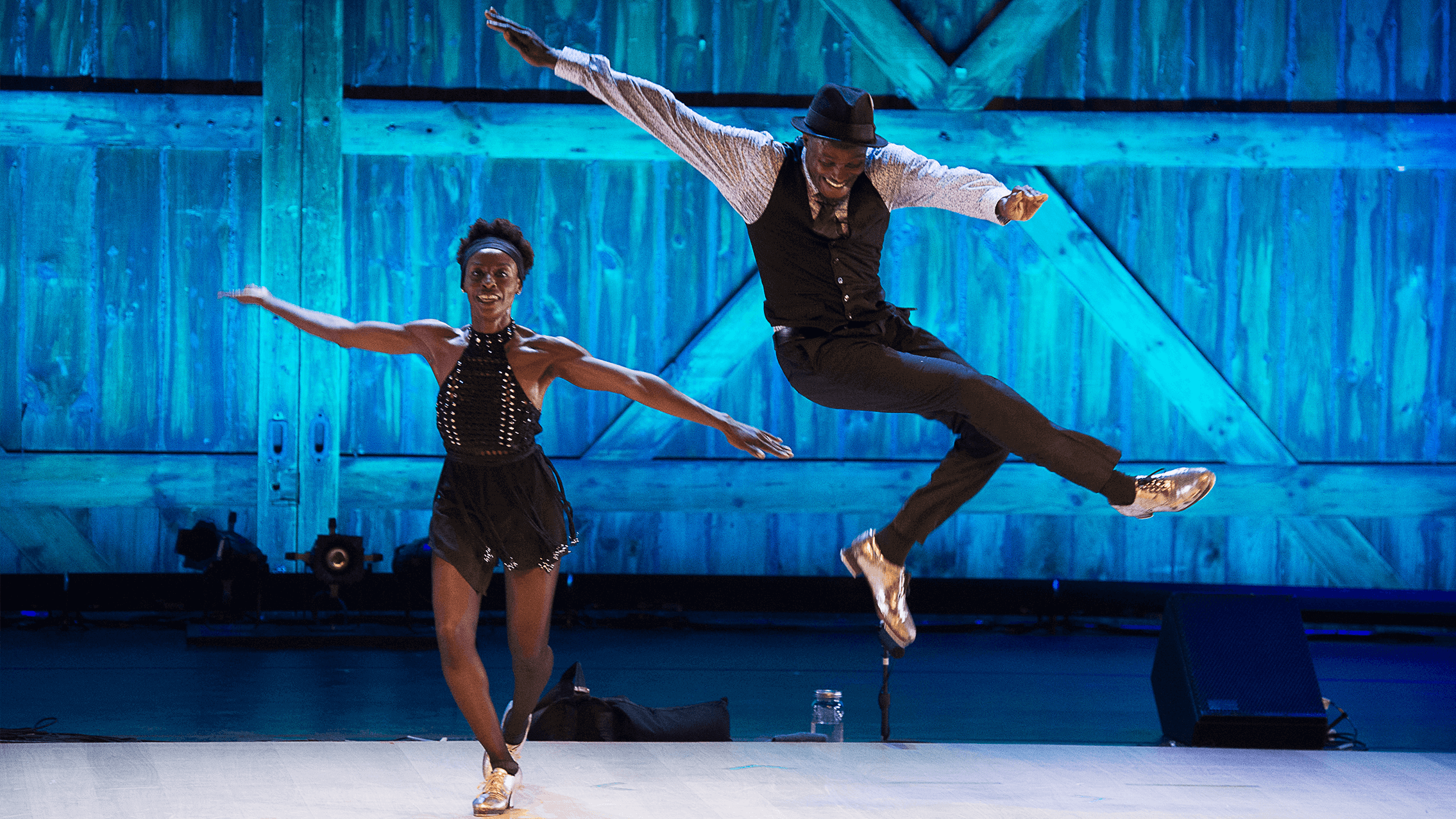 Josette Wiggan-Freund and Joseph Wiggan in TIRELESS A Tap Dance Experience; photo Christopher Duggan