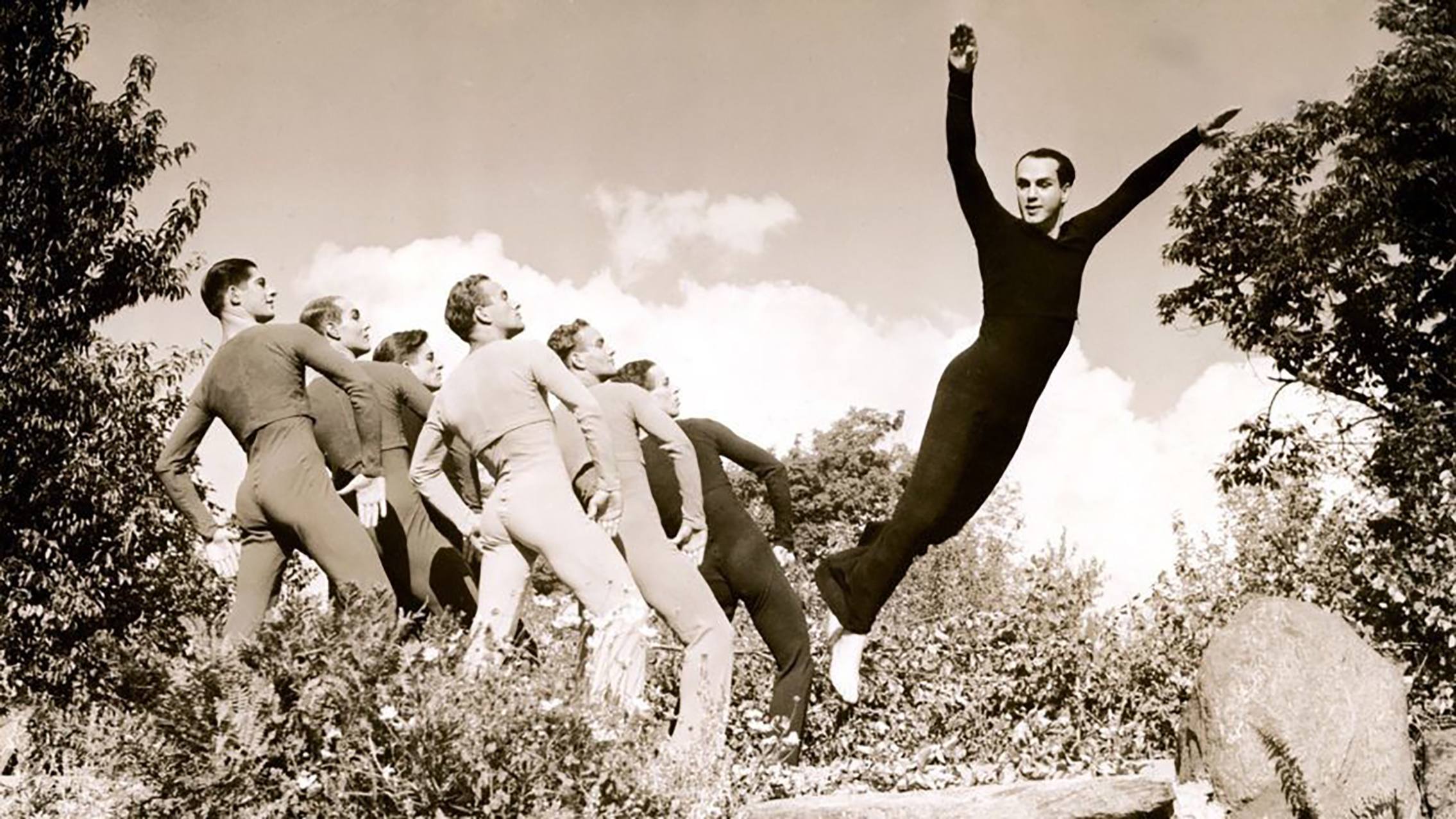 Ted Shawn and His Men Dancers in Dance of the Ages, 1938. Photo: Shapiro Studios.