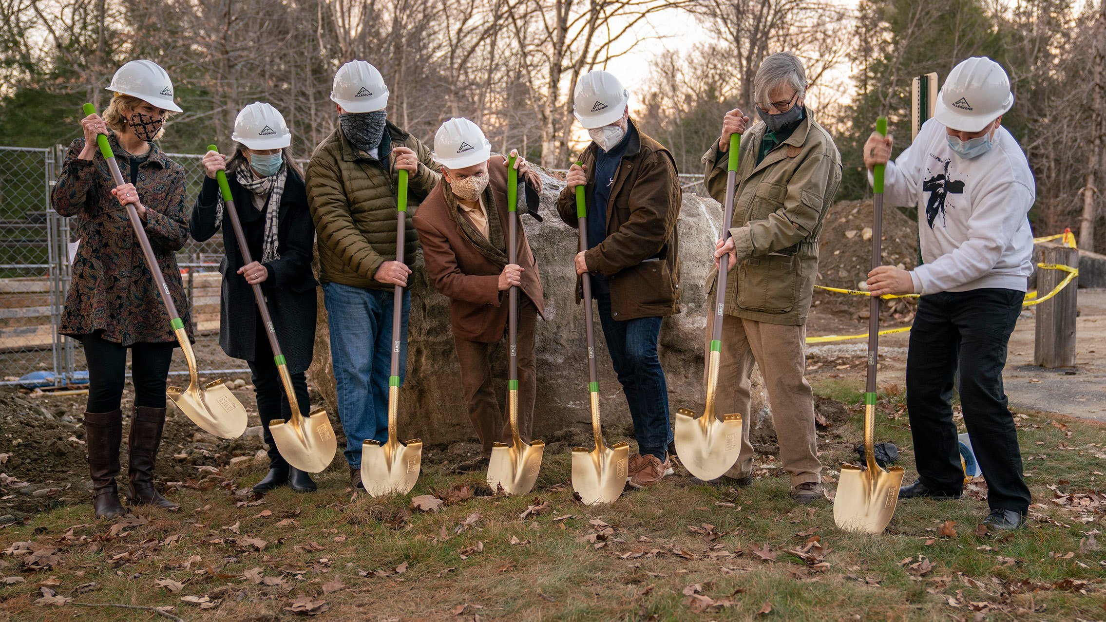 Blake's Barn Groundbreaking, November 2020; photo Keith Forman