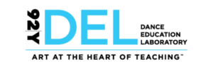 DEL logo with 92Y Dance Education Laboratory and the slogan "Art at the Heart of Teaching"