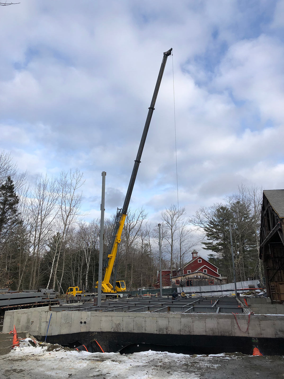 Renovation and construction on the historic Ted Shawn Theatre.