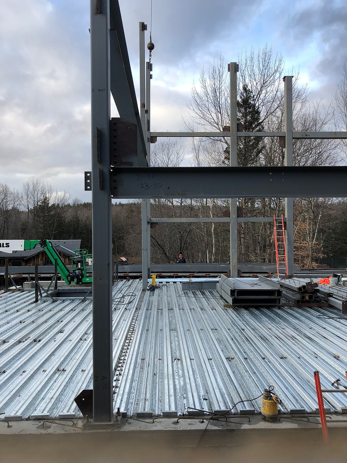 Renovation and construction on the historic Ted Shawn Theatre.