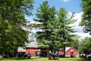 Image of the Jacob Pillow grounds outside of Blake's Barn.